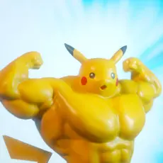 Ultra swole Pikachu