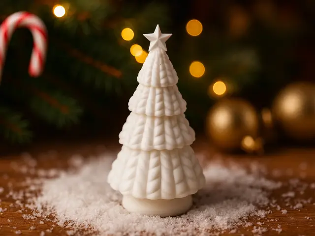 White Christmas Tree Sculpture – Festive Decor