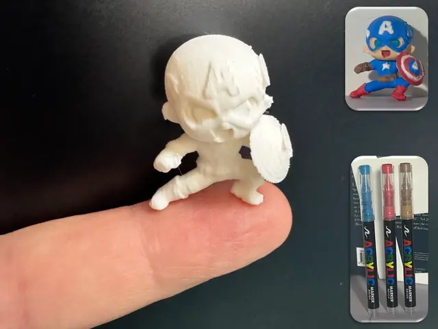 Mini Chibi Captain America Hero–Cute Pocket Figure