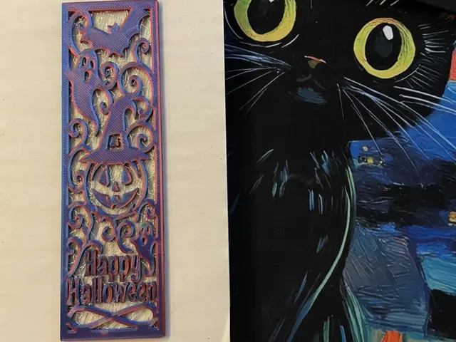 Halloween Lace Bookmark with Mesh Fabric
