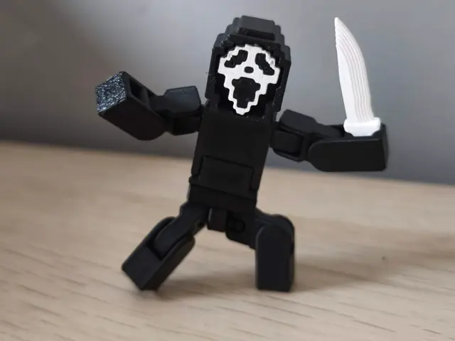 Scream Ghost Face Figure - Minecraft Style