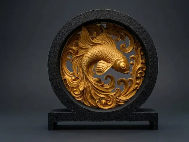 Koi Fish Diorama - decor