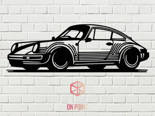 PORSCHE 911 VINTAGE 1963 - WALL ART #3