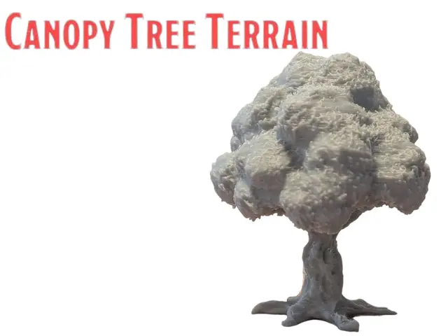 DnD TTRPG Canopy Tree Terrain Miniature