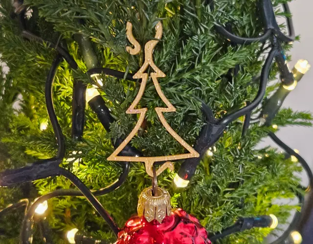 Christmas tree bauble hook hanger