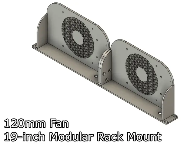 120mm fan modular mount for 19-inch rack