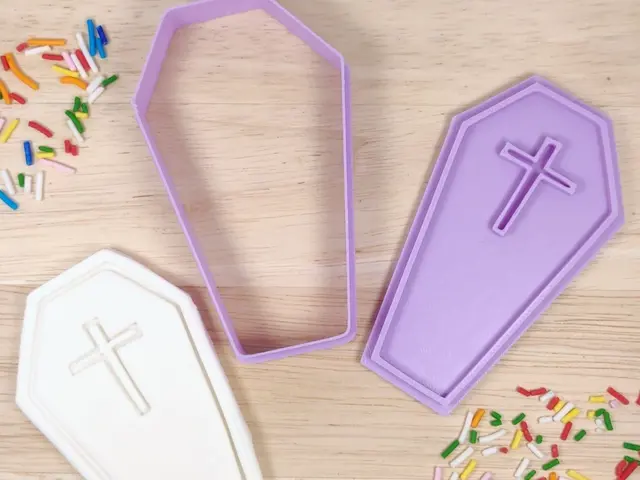 Halloween Coffin Cookie Cutter and Stamp