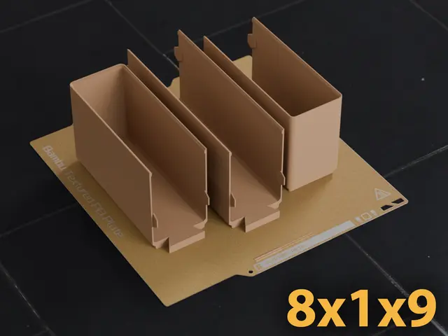 Gridfinity 8x1 Bin (9U) A1 Mini Dovetail Split Fit