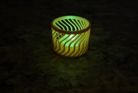 Elegant Spiral Design for LED Candles