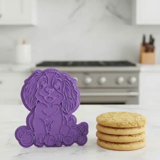cocker-spaniel-with-toys-cookie cutter