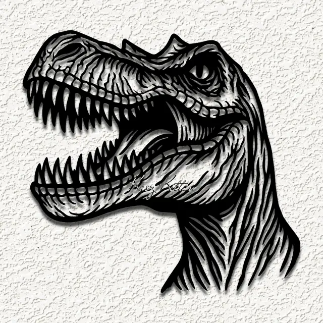 jurassic dinosaur rex wall art home decor