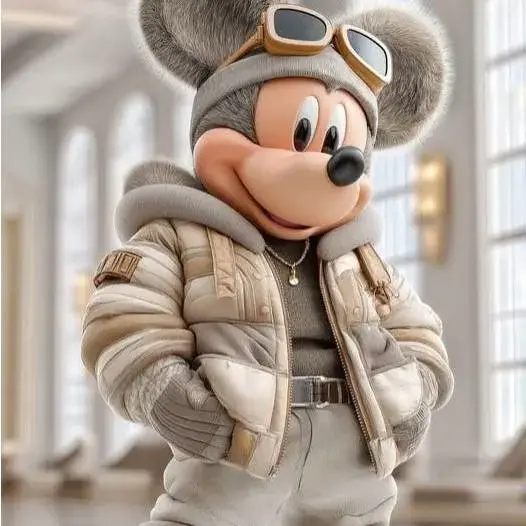 Cartoon Mouse Sculpture STL Mickey Character Art Figure