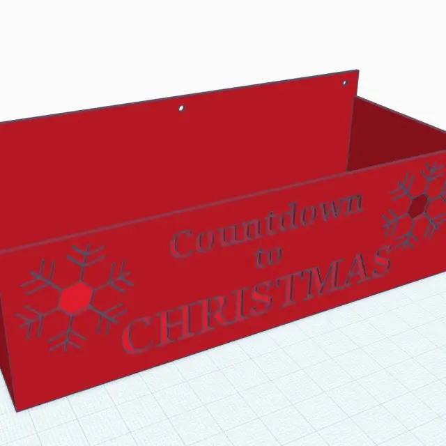 Christmas items wall hanging box