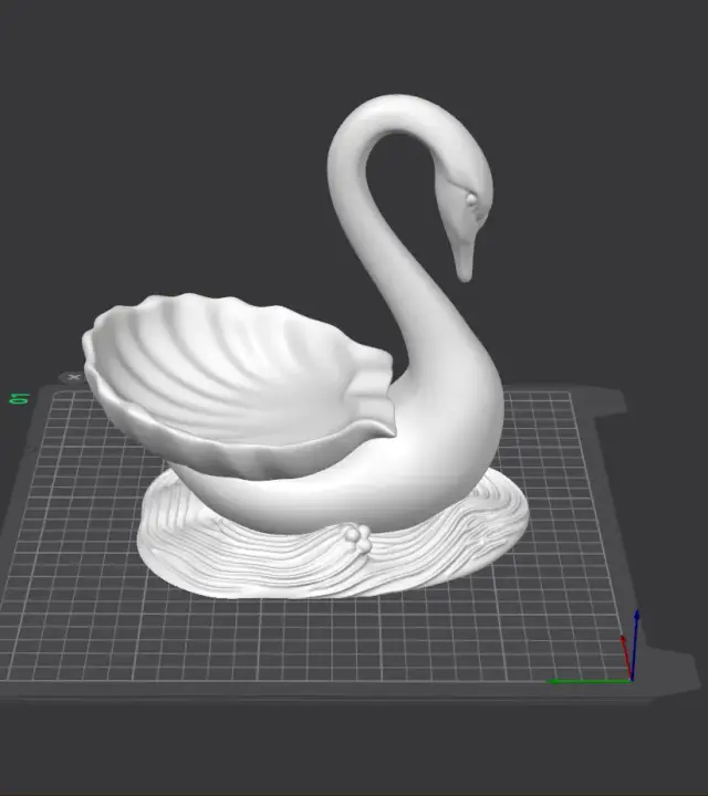 Elegant Swan Jewelry Holder