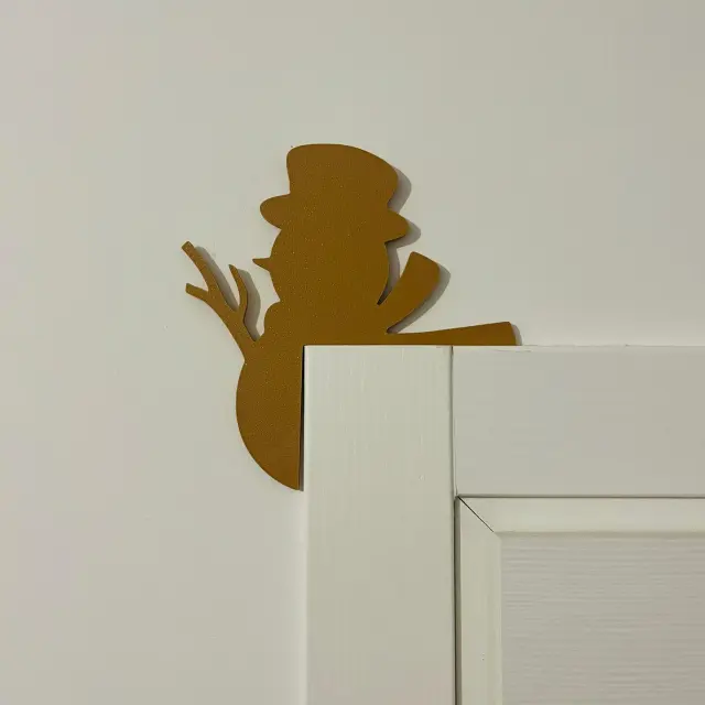 Christmas Corner Decoration with Snowman
